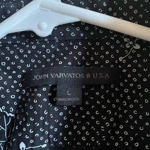 John Varvatos Skull Print Button Up
